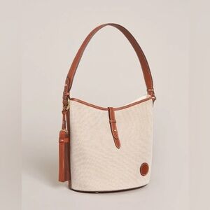 Spartina 449 Reeve Bucket Purse | Woven Saddle Brown
